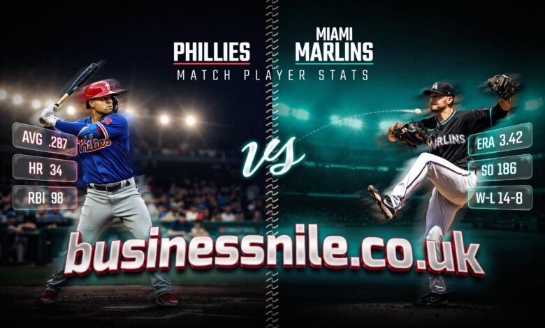 Phillies vs Miami Marlins Match Player Stats